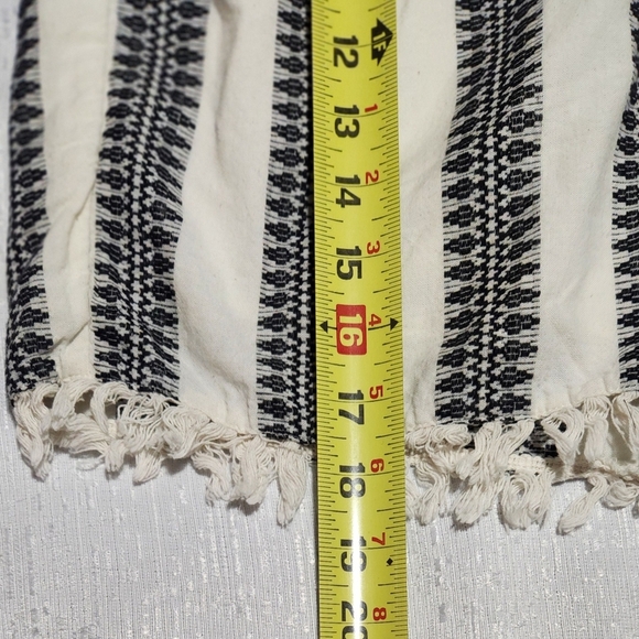 LANE BRYANT 14/16 Black and White Striped Women's Shorts - Picture 4 of 7